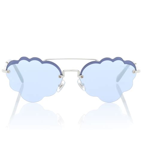 miu miu cloud sunglasses blue|Miu Miu sunglasses sale.